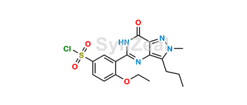 Picture of Demethylpiperazinyl Iso Sildenafil Sulfonyl Chloride