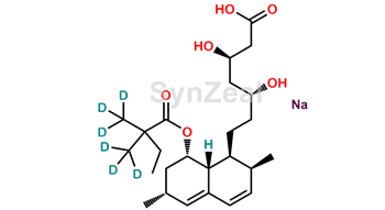 Picture of Simvastatin Hydroxy Acid D6 (Sodium salt)
