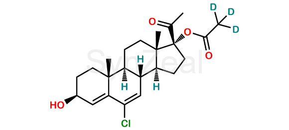Picture of 3-Hydroxy Chlormadinone Acetate D3