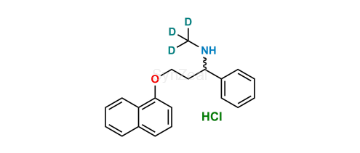 Picture of Rac N-Demethyl Dapoxetine D3 Hydrochloride