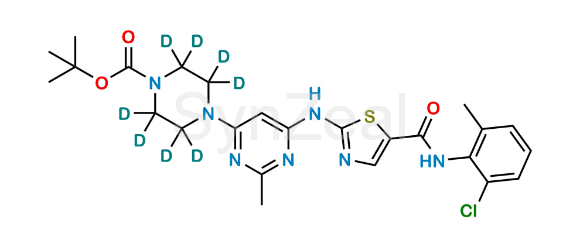 Picture of N-Boc-N-Deshydroxyethyl Dasatinib D8