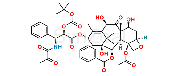 Picture of O-BOC N-pyruvyl docetaxel