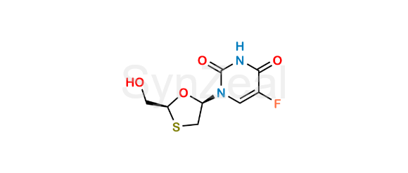 Picture of Emtricitabine Impurity (2,3'-dideoxy-5-fluoro-3-thiouridine)