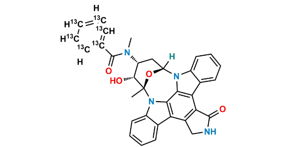 Picture of O-Desmethyl Midostaurin 13C6