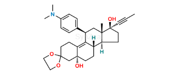 Picture of Mifepristone Dioxolane Impurity