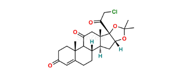 Picture of 9-Desfluoro-11-keto Halcinonide