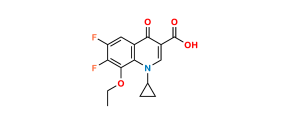 Picture of Moxifloxacin Difluoro Ethoxy Acid Impurity