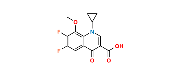 Picture of Moxifloxacin Difluoro Methoxy Acid Impurity