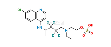 Picture of Hydroxychloroquine-d4 O-Sulfate