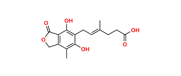 Picture of Mycophenolic Acid O-Desmethyl Impurity 