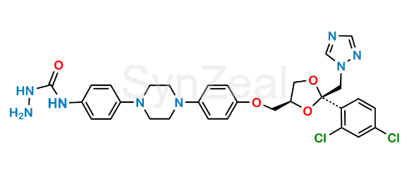 Picture of Itraconazole Hydrazinyl Impurity