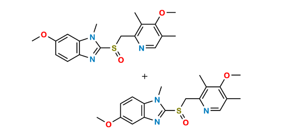 Picture of Mixture of  N-Methyl 5-Methoxy & N-Methyl 6-Methoxy Omeprazole Analog