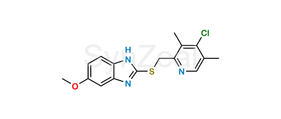 Picture of 4-Desmethoxy-4-chloro Omeprazole Sulfide