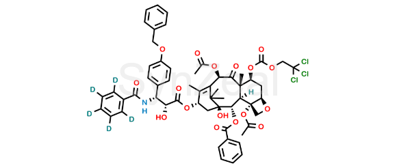 Picture of 3’-P-O-Benzyl-7-{[(2,2,2,-trichloroethyl)oxy]carbonyl} Paclitaxel-d5