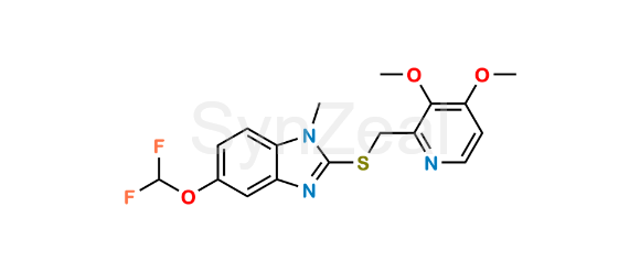 Picture of Pantoprazole Sulfide N-Methyl 5-Difluoromethoxy Analog