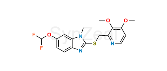 Picture of Pantoprazole Sulfide N-Methyl 6-Difluoromethoxy Analog