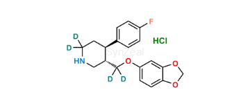 Picture of rac trans-Paroxetine-d4 Hydrochloride