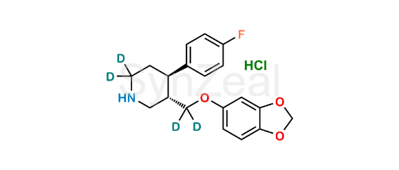 Picture of rac trans-Paroxetine-d4 Hydrochloride