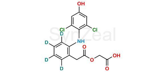 Picture of 4-Hydroxy Aceclofenac D4