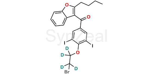 Picture of 2-n-Butyl-4-((2-bromoethoxy-d4)-3,5-Diiodobenzoyl)benzofuran