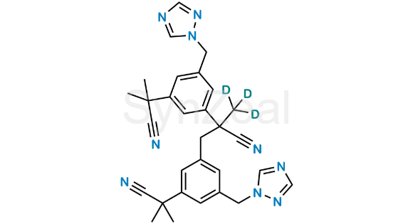 Picture of Anastrozole D3 Dimer Impurity