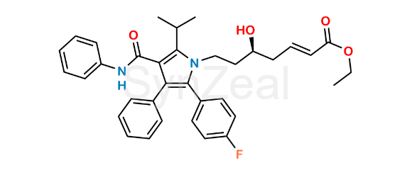 Picture of Atorvastatin 3-Deoxy-Hept-2-Enoic Acid Ethyl Ester 