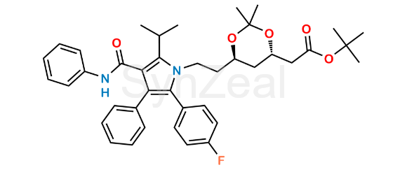 Picture of Atorvastatin Acetonide t-Butyl Ester (4S, 6R)-Isomer