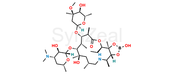 Picture of Azaerythromycin A 11,12-hydrogen borate