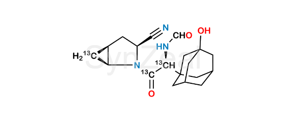 Picture of N-Formyl Saxagliptin-13C3