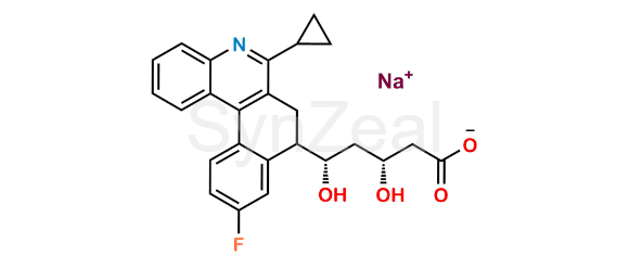 Picture of Pitavastatin Dihydrobenzophenanthridine Impurity (Na salt)  