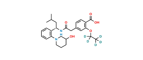 Picture of 3-hydroxy Repaglinide D5