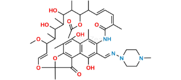 Picture of 25-Desacetyl-21-acetyl rifampicin