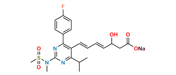 Picture of Rosuvastatin 4,5-Anhydro Acid Sodium Salt