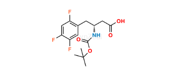 Picture of Sitagliptin Impurity 19 ((R)-Sitagliptin N-Boc-Acid Impurity)