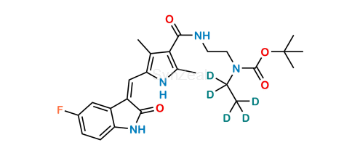 Picture of N-Boc N-Desmethyl Sunitinib D5