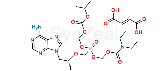 Picture of Diethylaminocarboxymethyl POC Tenofovir Fumarate