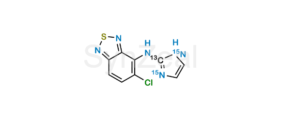 Picture of Dehydro Tizanidine-13C,15N2