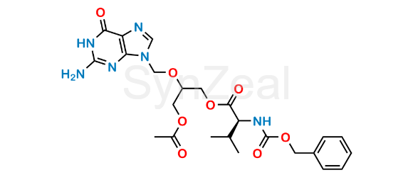 Picture of Valganciclovir O-Acetyl N-Benzyloxycarbonyl Impurity