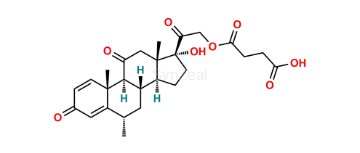 Picture of 11-oxo-methylprednisolone hemisuccinate