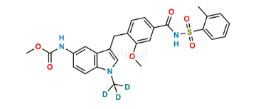 Picture of Decyclopentyl Zafirlukast-d3 Methyl Ester