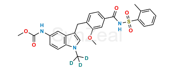 Picture of Decyclopentyl Zafirlukast-d3 Methyl Ester