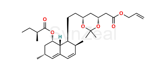 Picture of Lovastatin Hydroxy Acid 3,5-Acetonide Allyl Ester