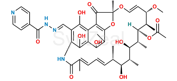 Picture of 3-Formyl Rifamycin Isonicotinoyl Hydrazone