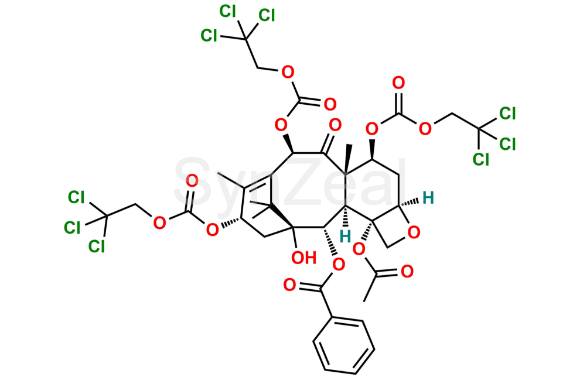 Picture of 7,10,13-Tri-O-trichloroethoxycarbonyl-10-deacetyl Baccatin III