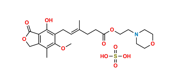 Picture of Mycophenolate Mofetil Sulfate salt