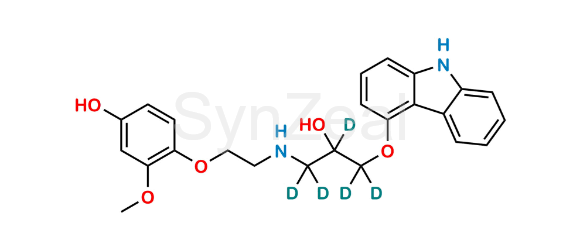 Picture of 4 Hydroxy Phenyl Carvedilol D5