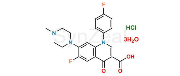 Picture of Difloxacin Hydrochloride Trihydrate