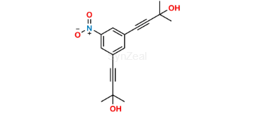Picture of 2,2'-((5-Nitro-1,3-phenylene)bis(ethyne-2,1-diyl))bis(propan-2-ol)