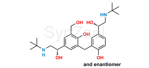 Picture of Salbutamol EP Impurity N Isomer 1 (SS+RR)