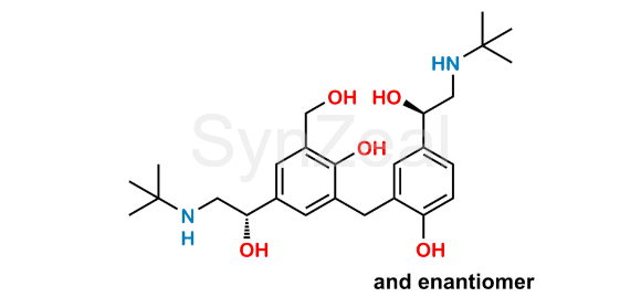 Picture of Salbutamol EP Impurity N Isomer 2(SR+RS)